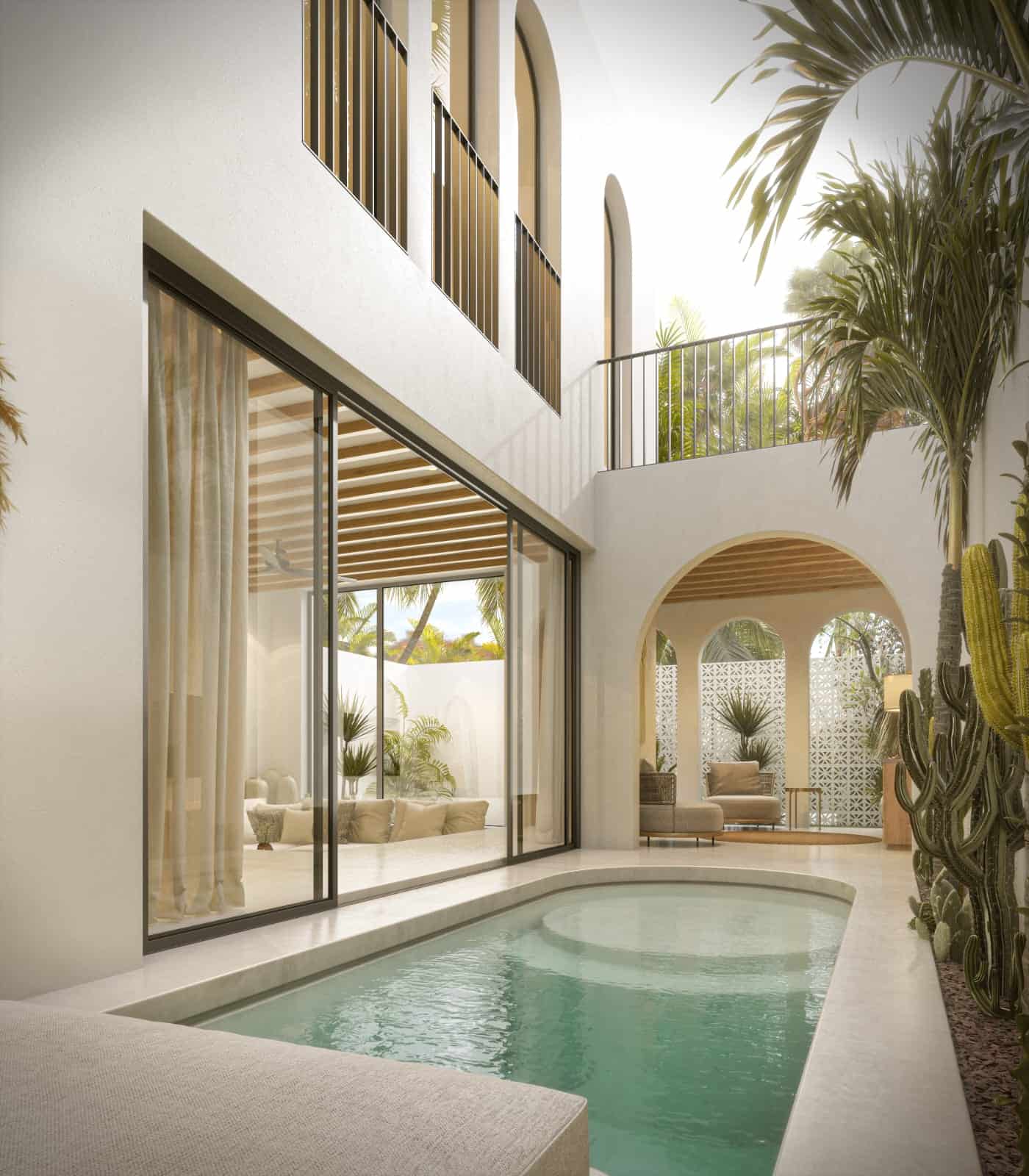 MEDITERRANEAN 1 BEDROOM VILLA FOR SALE LEASEHOLD IN KAYU TULANG CANGGU BE-1033 